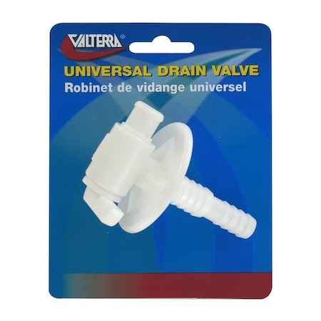 Valterra UNIVERSAL DRAIN VALVE, BARBED, CARDED A01-2025VP